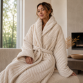 Velnoraina™ IvoryHarbor Plush Lounge Robe